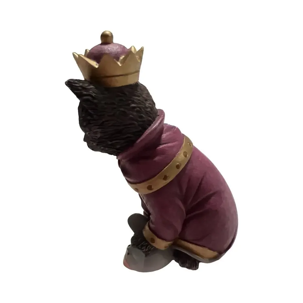 Hawthorne Village Purr-fect Christmas Pageant Cat Figurine King Catnipmouse